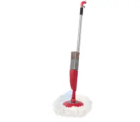 LAMART Mop LT8066 Clean červená / Mikrovlákno / S rozprašovačem / Teleskopická tyč 70-120 cm / 500 ml