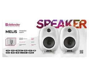 Defender MELIS bílá / Reproduktorová soustava 2.0 / 60 W / Bluetooth 5.3 / HDMI ARC / USB