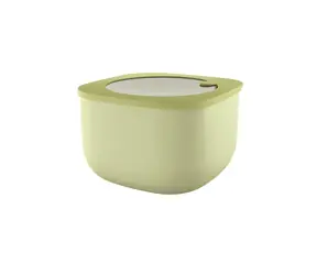 Guzzini Eco Store & More zelená / Dóza na potraviny / hluboká / 2,8 l / bioplast / vzduchotěsné víko