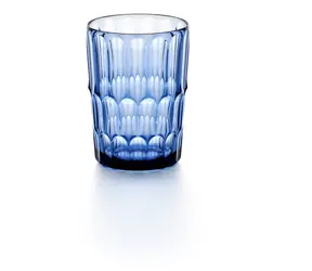 GUZZINI Vysoká sklenice VANITY modrá / Vzor 2