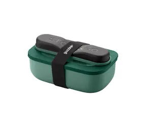 Guzzini STORE&GO zelená / Dóza na potraviny / s cestovním příborem / plastová