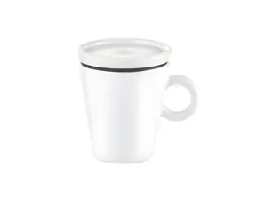 Guzzini Coffee&Go bílá / Šálek na espresso / Dvouplášťový / Plast / 50 ml