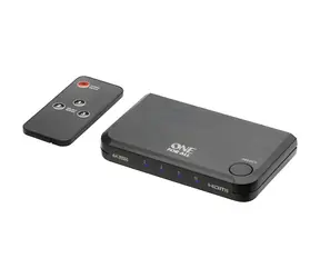 One For All SV1632 černá / Přepínač HDMI / 3x HDMI / 4K 60Hz / dálkové ovládání