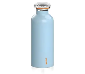 Guzzini Energy 500 ml světle modrá / Termoláhev / nerezová ocel / 12 h teplé, 24 h chladné nápoje