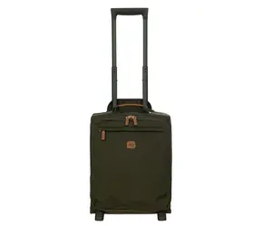 Bric's X-Travel olivová / Kufr / pod sedadlo do letadla / voděodolný / 2 kolečka