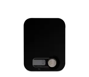 Weis ECO PRO černá / Kuchyňská váha / max. 5 kg / LCD displej / funkce Tara / bez použití baterií