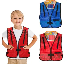 TEDDIES Taktická vesta s pěnovými náboji / Vesta / 38 x 44 cm / 6 ks nábojů / od 3 let