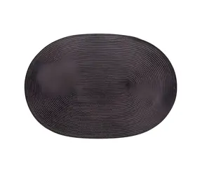 Continenta Prostírání oválné antracit / Prostírání / syntetická vlákna / 45 x 31 cm