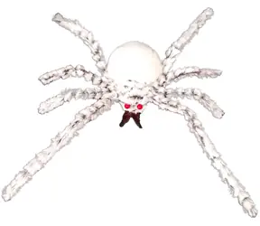 SPARKYS Pavouk bílý 60 cm / Párty dekorace