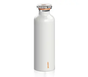 Guzzini Travel Bottle Energy 750 ml bílá / Termoláhev / Nerezová ocel / 12 h teplé, 24 h studené