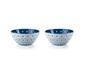 Guzzini LE MURRINE modrá, bílá / Miska / sada 2 ks / 12,5 cm / akrylát