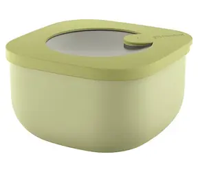 Guzzini ECO STORE&MORE mělká dóza na potraviny 450 ml zelená / Dóza na potraviny / bioplast / vzduchotěsná