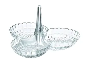 Guzzini Tiffany stojánek transparentní / Servírovací stojánek / 25x23,5x15,5 cm / akrylát