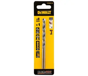 DeWalt Vrták do kovu 8x117 mm / Vrták do kovu / HSS / Průměr 8 mm / Délka 117 mm