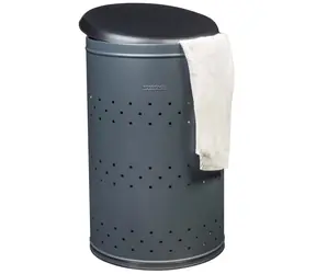 Rossignol Lina 701008 antracit / Koš na prádlo s víkem / 65 L / RAL 7016