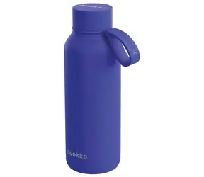 Quokka Solid modrá / Termoláhev / Nerezová ocel / Dvouplášťová izolace / 510 ml / S poutkem