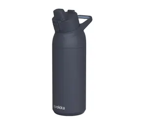 Quokka Tide černá / Sportovní láhev / Nerezová / 700 ml / S pítkem