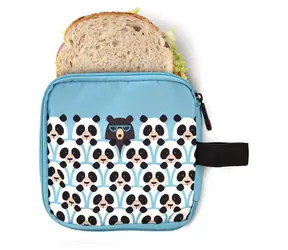 Iris Barcelona Dětský termoobal na sandwich Zipper 0,5 l modrý / Termoobal na svačinu / Zip / FOOD SAFE