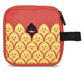 Iris Barcelona Dětský termoobal na sandwich Zipper 0,5 l červený / Termoobal na svačinu / Zip / FOOD SAFE