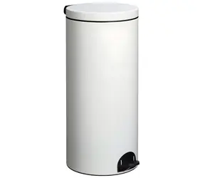 Rossignol Elora 90233 bílá / Pedálový koš / 30 l / RAL 9016