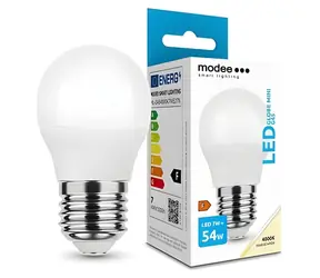 Modee LED žárovka Mini Globe E27 7W studená bílá / Žárovka / 700 lm / 4000K / náhrada za 54W
