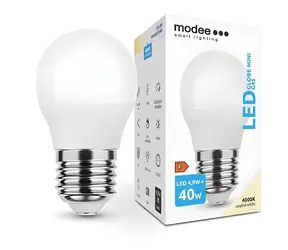 Modee LED žárovka Mini Globe E27 4,9W / Žárovka / náhrada za 40W / studená bílá 4000K / 470 lm