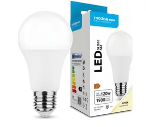 Modee A65 / LED žárovka / E27 / 18,5W náhrada za 120W / 1900 lm / studená bílá 4000K