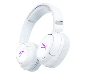 HyperX Cloud Flight 2 bílá / Herní sluchátka / bezdrátová / mikrofon / Bluetooth / USB-C / RGB