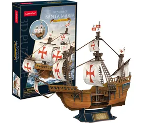 CUBICFUN 3D puzzle Loď Santa Maria / 204 dílků / 58 x 20 x 50 cm