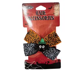 SPARKYS Sponka do vlasů Halloween Pavouček a mašle / Vlasový doplněk / Textil