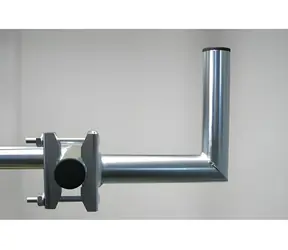 WFmetal Držák antény na balkón 20 cm / Držák antény / galvanický zinek / trubka 42 mm
