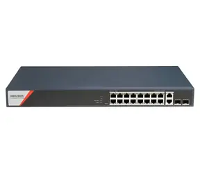 Hikvision DS-3E1520HP-SI-16P2T2F / Switch / Řiditelný / 16x Gigabit PoE / 2x Gigabit SFP / Super PoE 250W