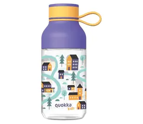 Quokka Ice Kids dům 430 ml / Dětská láhev / poutko / tritan / bez BPA
