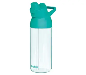 Quokka Swift 785 ml tyrkysová / Láhev na vodu / S pítkem / Ecozen / Uzamykatelné víčko