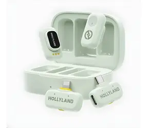 Hollyland LARK A1 Combo Mint Green / Bezdrátový mikrofonní systém / USB-C + Lightning přijímač / Nabíjecí pouzdro