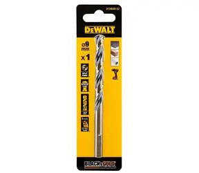 DeWalt Vrták do kovu / Průměr 9 mm / Délka 125 mm / HSS