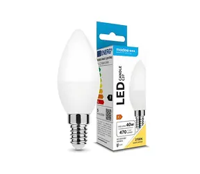 Modee LED žárovka svíčka E14 4,9W / Žárovka / náhrada za 40W / teplá bílá 2700K / 470 lm / 25000h