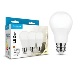 Modee A60 / LED žárovka / E27 / 8,5W náhrada 60W / 806 lm / 4000K / 3 ks