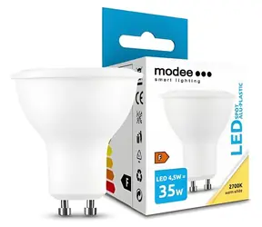 Modee LED žárovka Spot GU10 4,5W / Žárovka / náhrada za 35W / teplá bílá 2700K / 400 lm