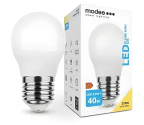 Modee LED žárovka Mini Globe E27 4,9W / Žárovka / náhrada za 40W / teplá bílá 2700K / 470 lm