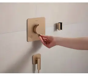 Hansgrohe Termostatická baterie pod omítku, kartáčovaný bronz / Sprchová baterie / Pro 2 spotřebiče