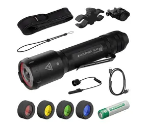 Ledlenser TAC6R černá / Taktická svítilna / 2000 lm / IP68 / Li-Ion / sada s příslušenstvím