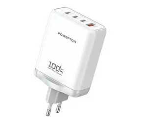 Powerton ENERGY QUANTIX / Síťový adaptér GaN / 100W / 3x USB-C, 1x USB-A / PPS