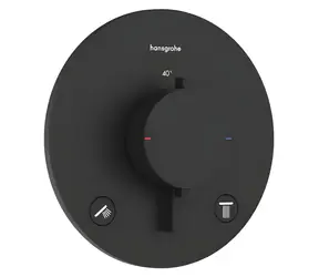 Hansgrohe Termostatická baterie pod omítku matná černá (15578670) / Termostatická baterie / Pod omítku