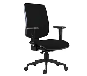 Powerton ERGO Hana černá / Kancelářské ergonomické křeslo / synchronní mechanismus / nastavitelné podpěrky
