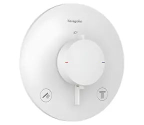 Hansgrohe Termostatická baterie pod omítku matná bílá / Pro 2 spotřebiče