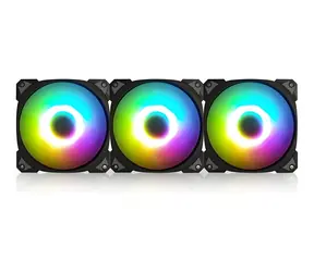 In Win Neptune AN140 černá / Ventilátor / 140 mm / ARGB / 3 ks + prodlužovací kabely