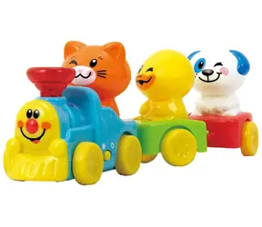 PLAYGO Vláček se zvířátky / Hračka pro nejmenší / plast / 2x AAA baterie / od 18 měsíců