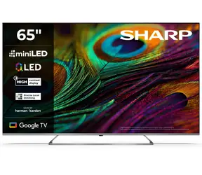 75" Sharp 75JP7465EB černá / Televize / QLED / 4K UHD / Google TV / Dolby Vision / HDMI x4
