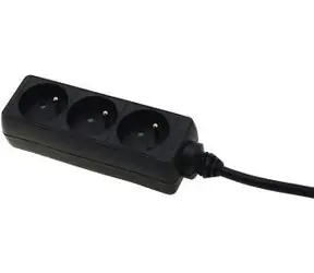 Hama Standard černá / Prodlužovací lišta / 3 zásuvky / 3 m / bez vypínače